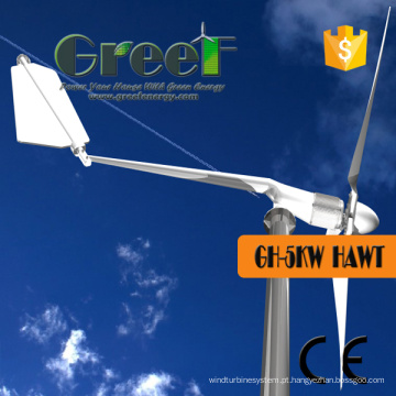 Turbina de vento de baixa Rpm de 5kw com Ce